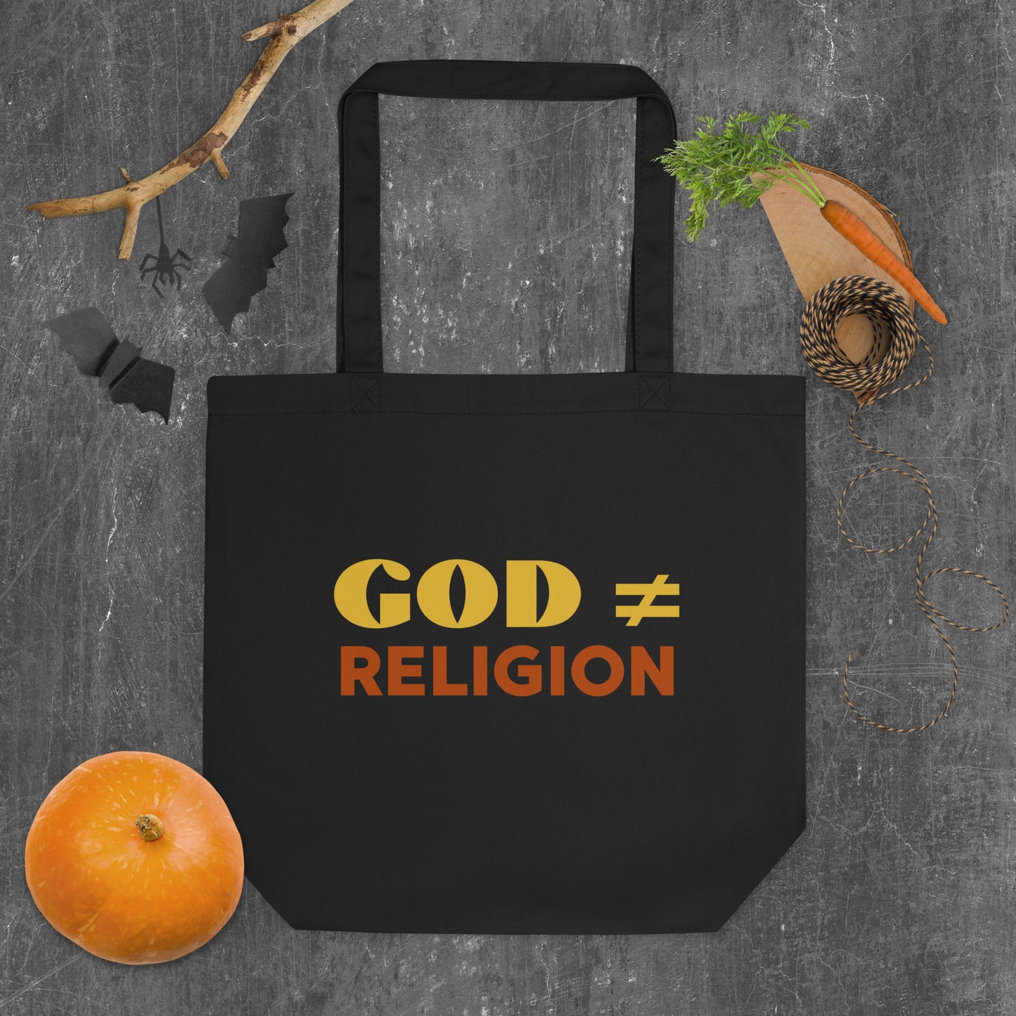 God ≠ Religion Eco Tote Bag