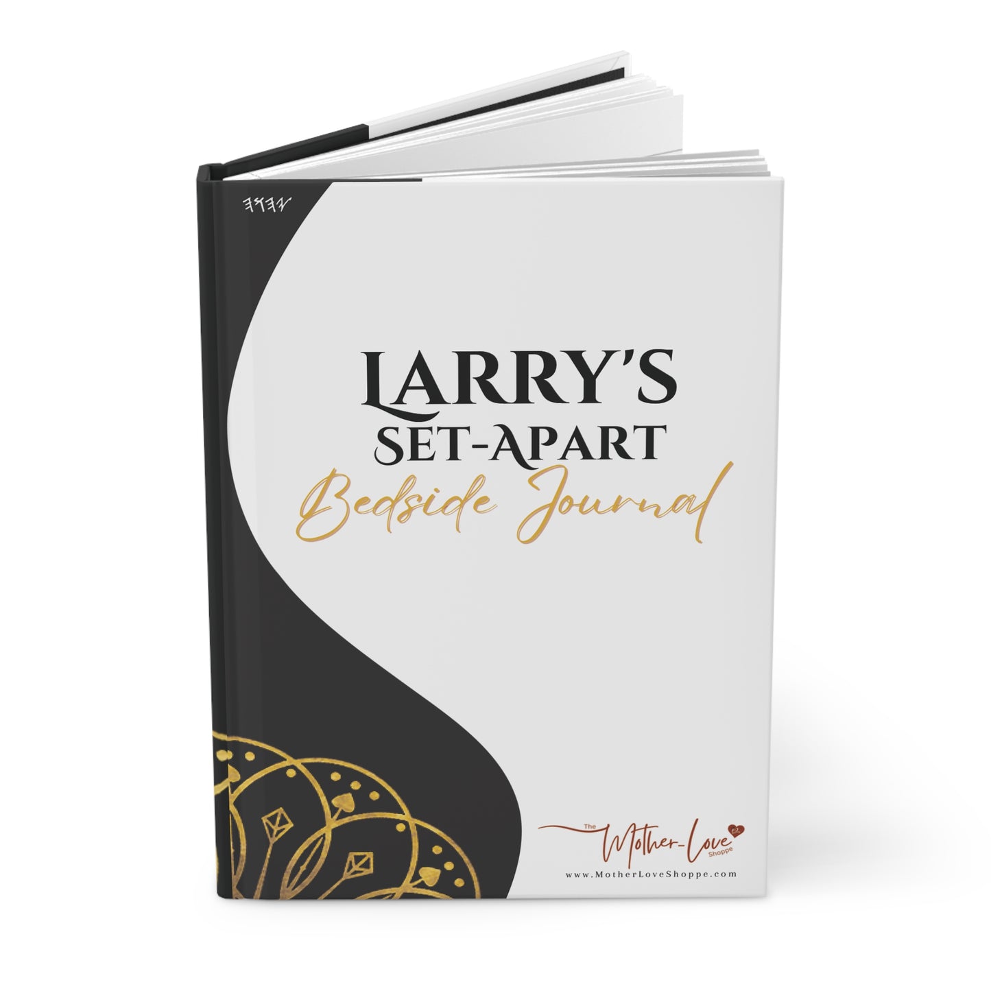 BLACK Set-Apart Bedside Journal - Personalized Hardcover Journal - Matte