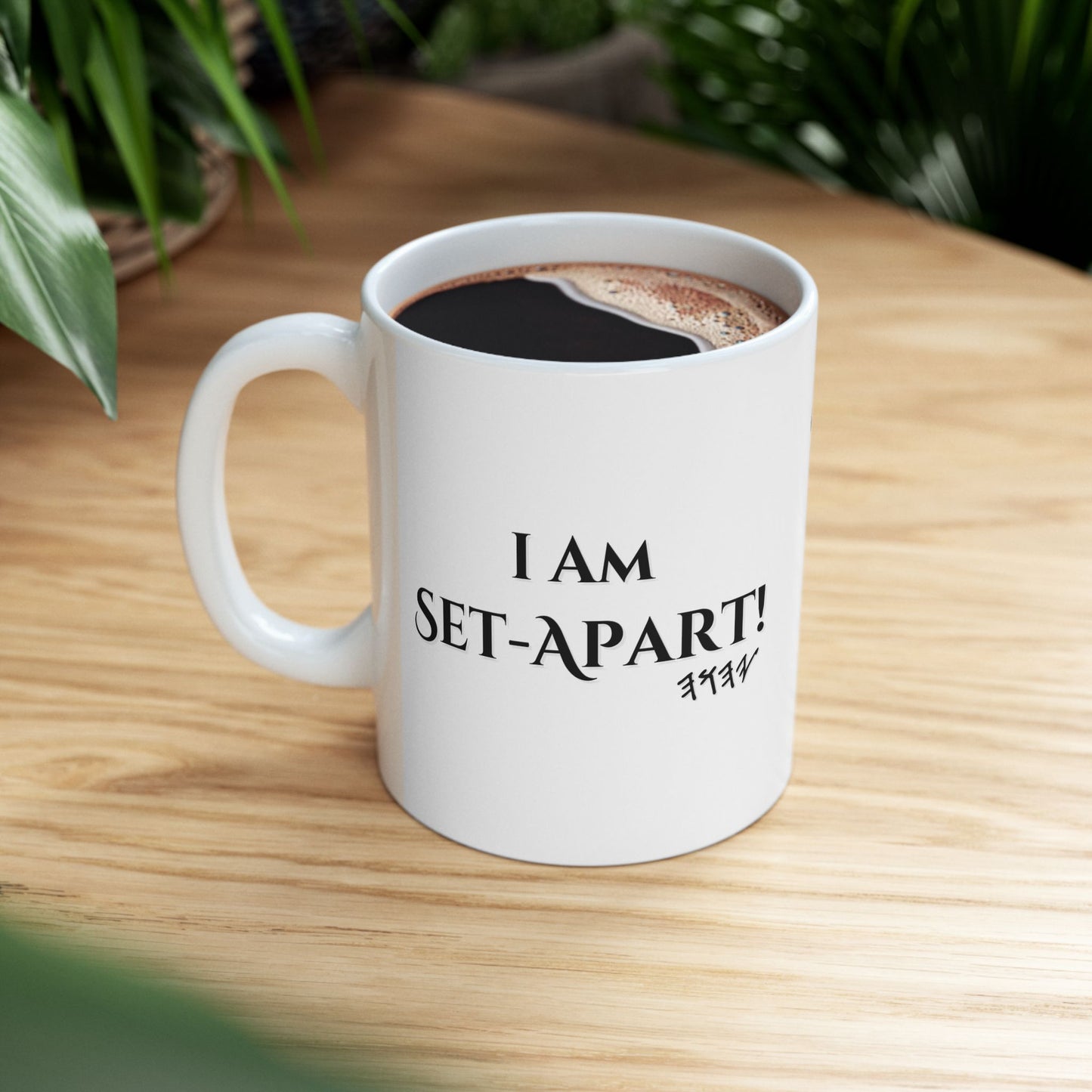 ☕ I Am Set-Apart Confession Mug - Black Ceramic 11 oz & 15 oz Faith Affirmation Cup with Scripture and Confession Design | Confession Mugs™ Collection
