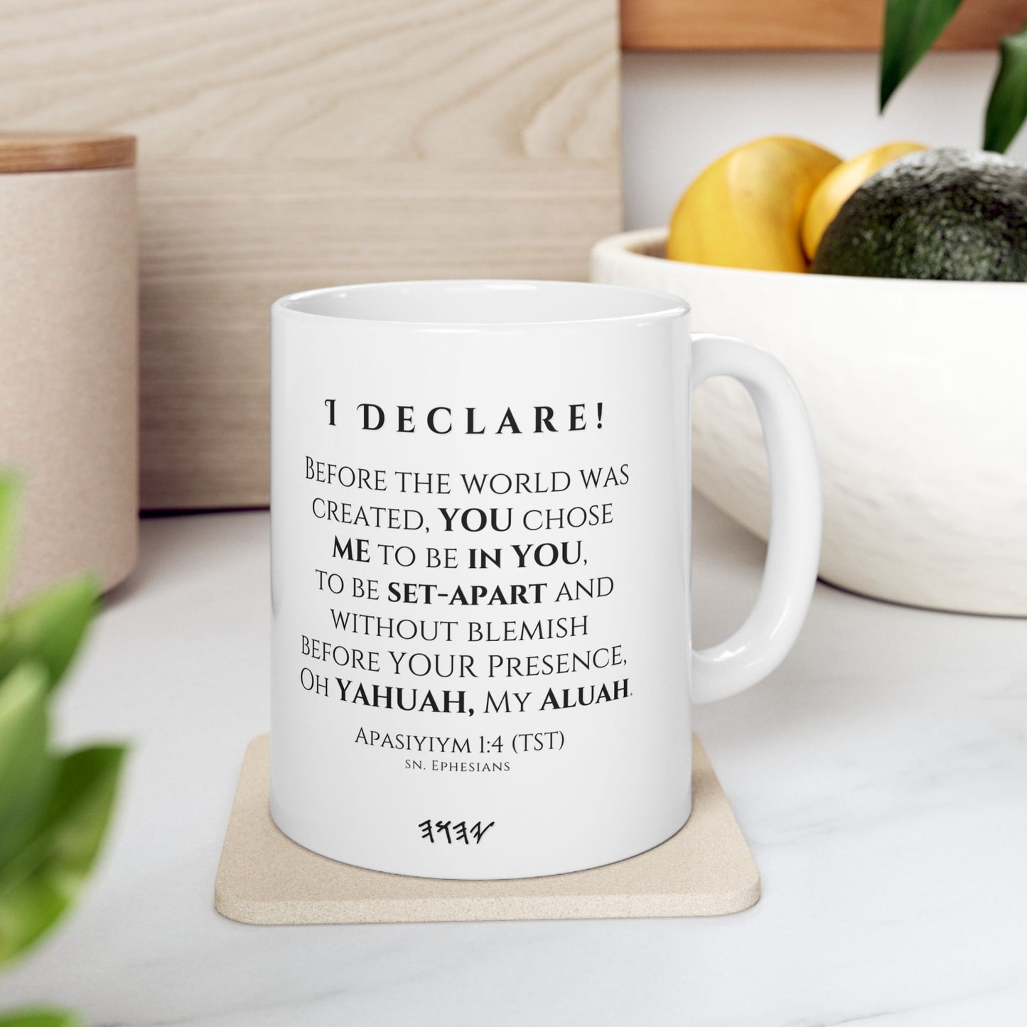☕ I Am Set-Apart Confession Mug - Black Ceramic 11 oz & 15 oz Faith Affirmation Cup with Scripture and Confession Design | Confession Mugs™ Collection