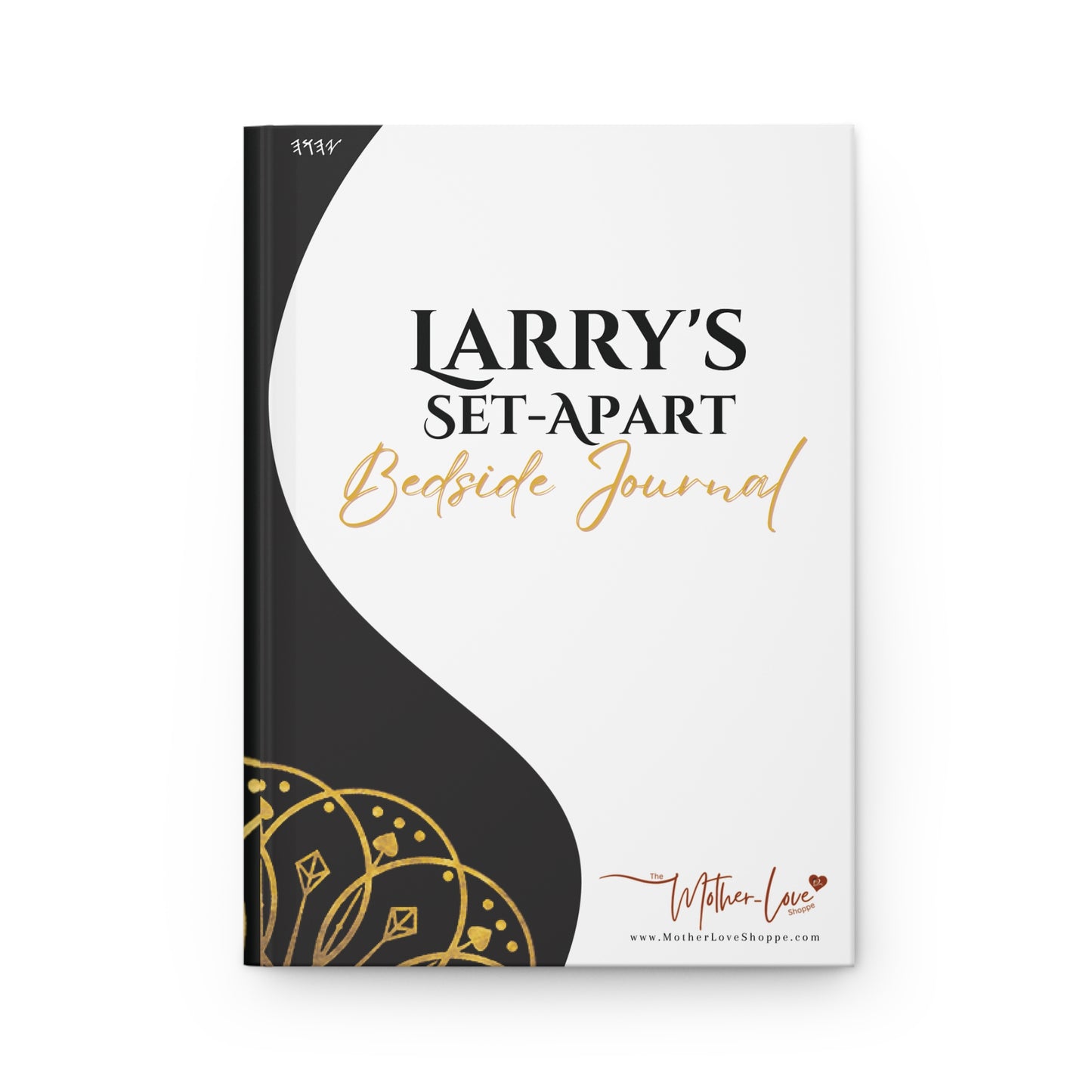 BLACK Set-Apart Bedside Journal - Personalized Hardcover Journal - Matte